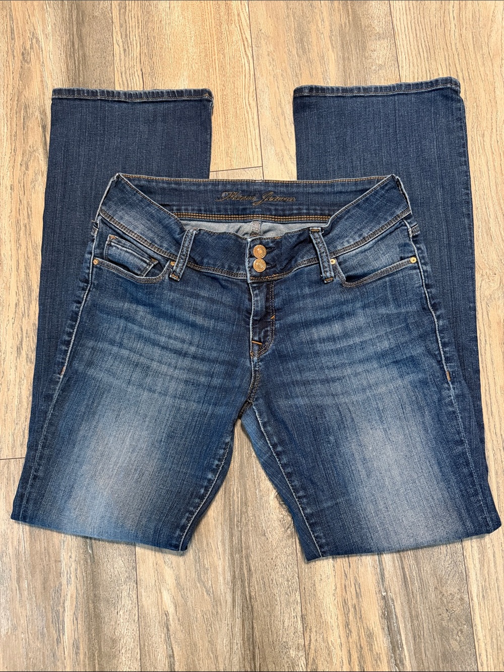 Mavi Women's Boot Cut Jeans in Dark Blue Wash